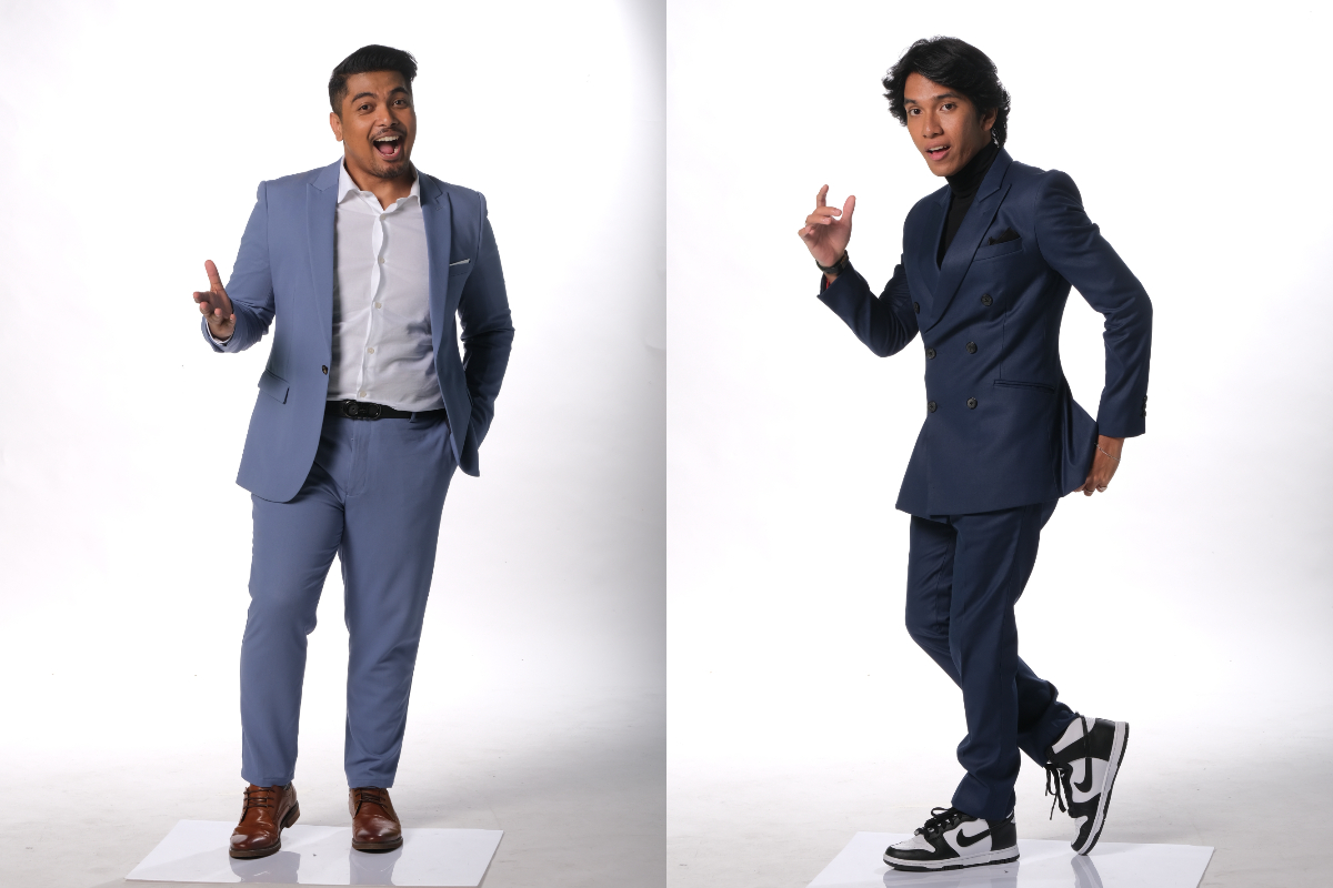 Gandingan Danial Zaini (kiri) dan Naim Danial sebagai hos Suara Viral 2.0