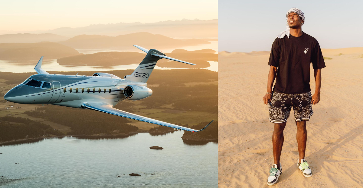 Gambar: Gulfstream.com dan Instagram @paulpogba