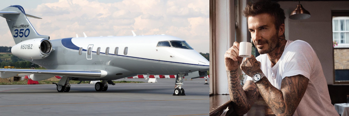 Gambar: Aviationvoice.com dan Instagram @davidbeckham