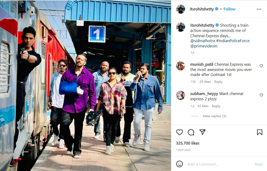 Antara komen netizen di Instagram Rohit Shetty - Tangkapan layar Instagram
