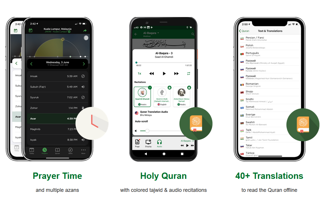 Tangkapan layar laman MuslimPro.com