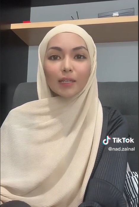 Tangkapan layar video 'live' Nad Zainal