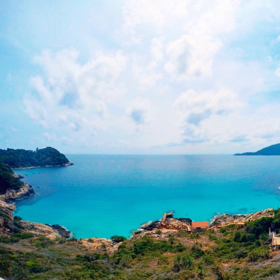 Pemandangan Pulau Perhentian dari kawasan kincir angin. Gambar : Rahayu Mat Nah