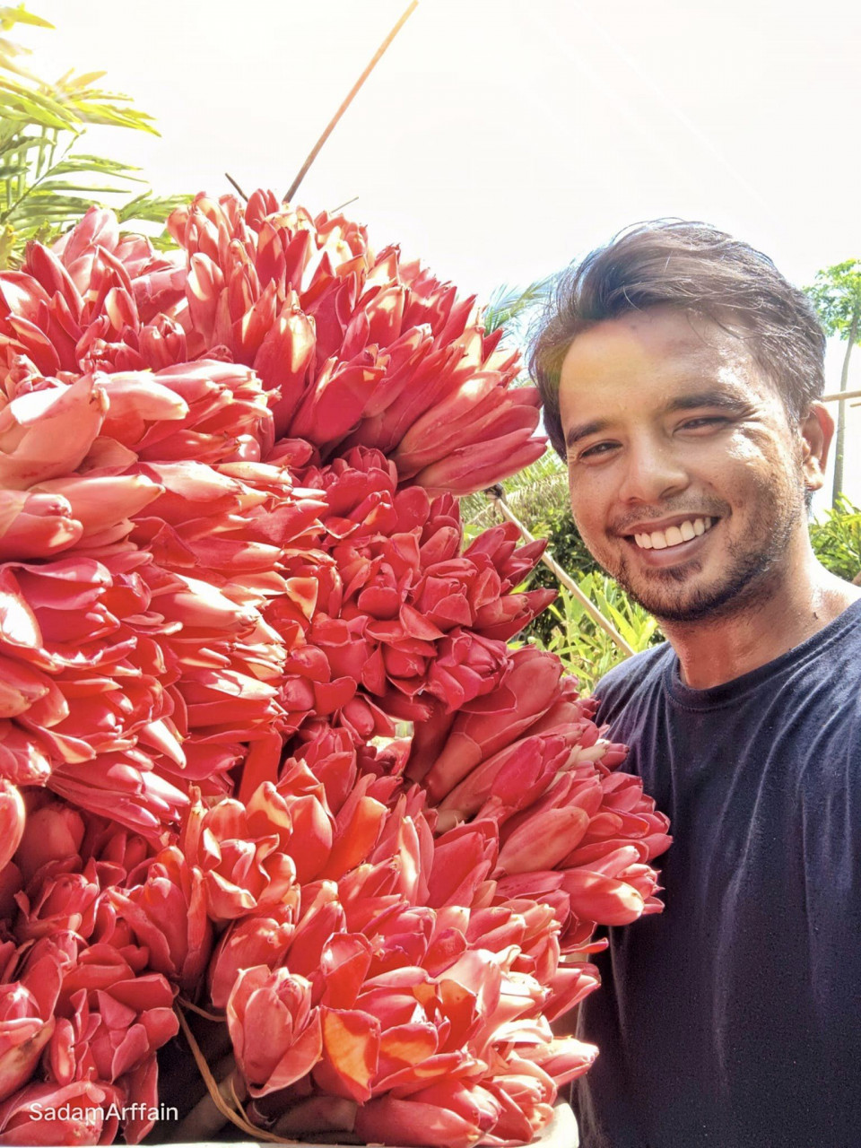 Sadam turut menjalankan kursus sejak 2019 dan peserta antara lain didedahkan kepada kaedah penanaman serta penjagaan pokok kantan..