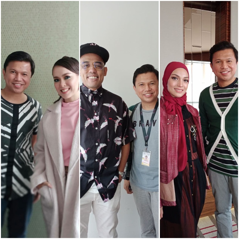 Penulis bersama beberapa orang selebriti yang pernah menjadi Wajah TARA