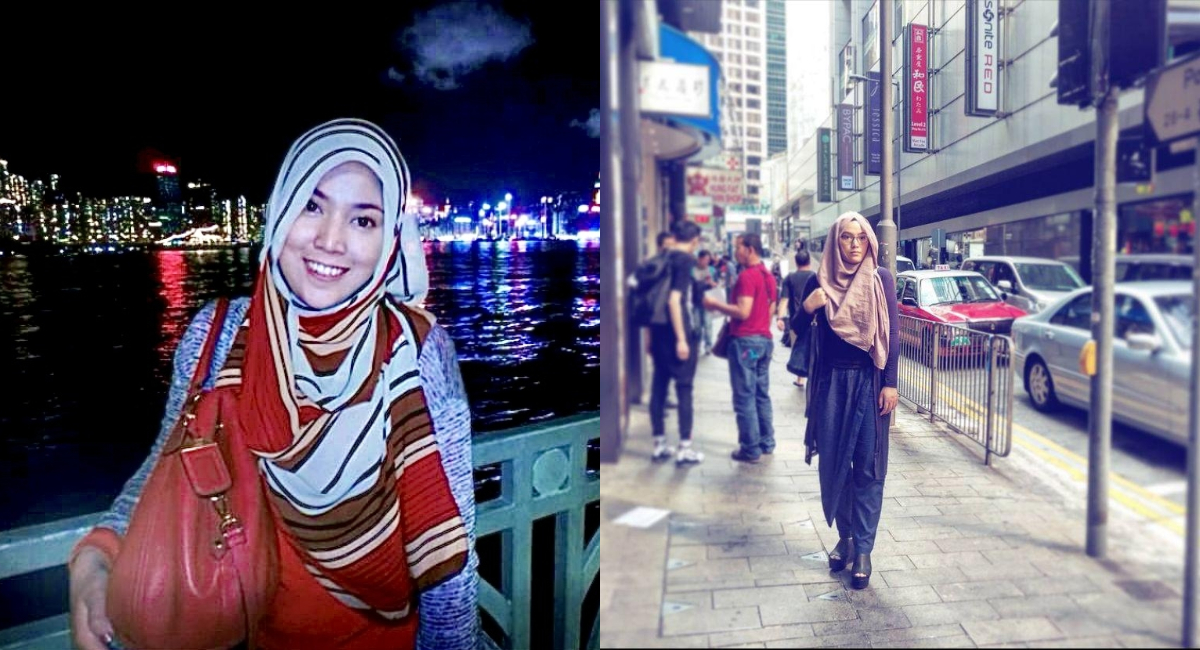 Shila menikmati jalan-jalannya di bandar