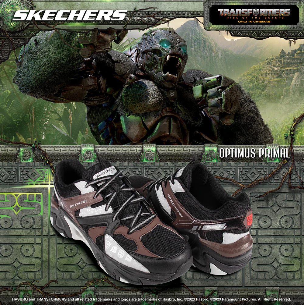 Siri Transformers kini kembali lebih mendebarkan dengan karakter terbaharunya, robot haiwan. - Gambar Skechers
