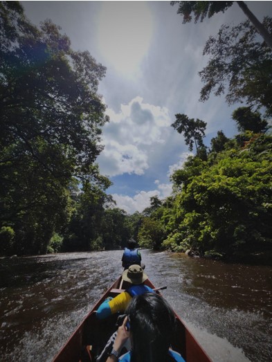 Salah satu aktiviti menarik ialah menyusuri Sungai Tembeling. 