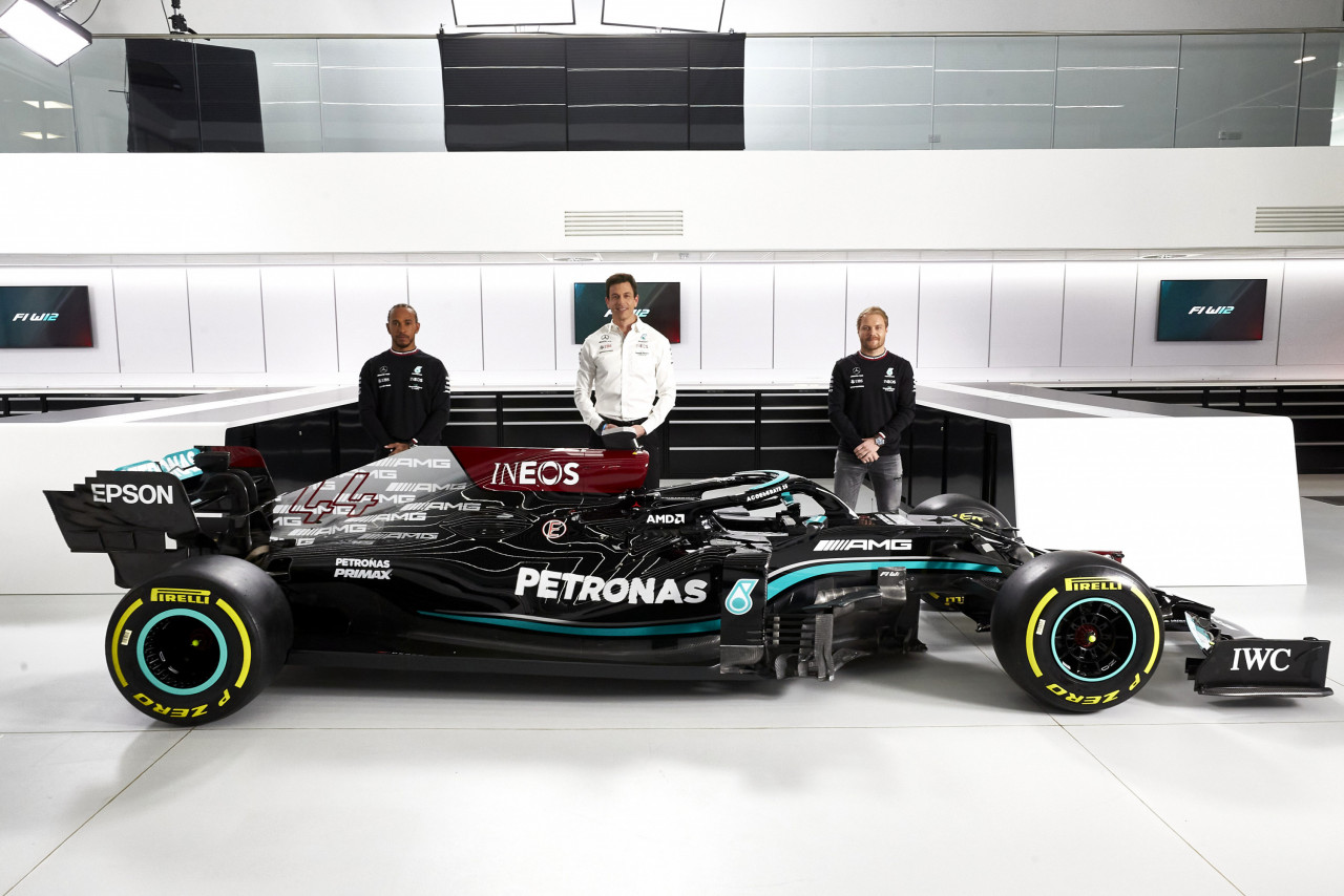 Pelancaran jentera Mercedes-AMG F1 W12 E Performance. © Steve Etherington for Mercedes-Benz Grand Prix Ltd.