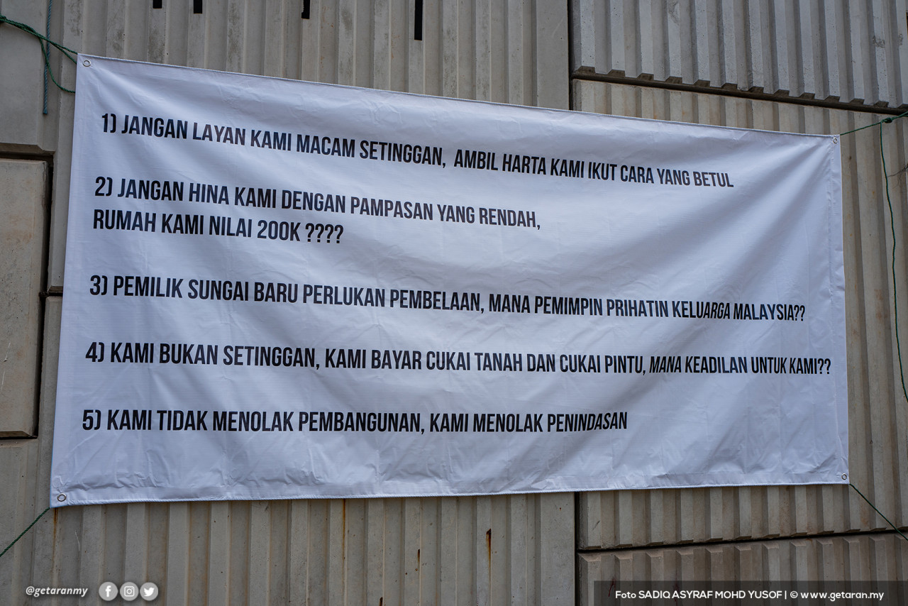 Seramai 110 daripada 344 penduduk membantah pembangunan di kawasan berkenaan.