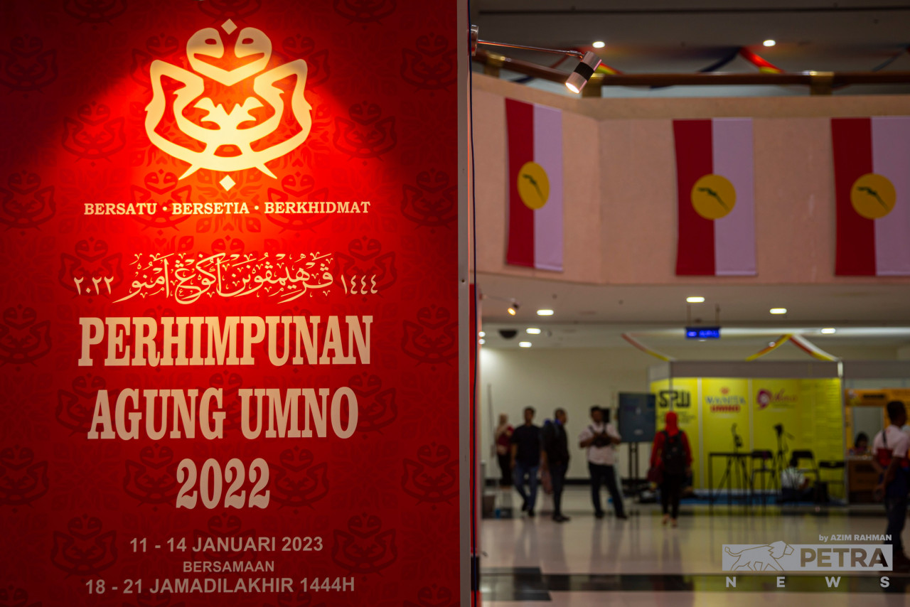 Seramai 5,523 perwakilan dianggarkan menghadiri PAU 2022, iaitu 2,648 di perhimpunan utama, Wanita (950), Pemuda (967) dan Puteri (958) - Gambar Fail