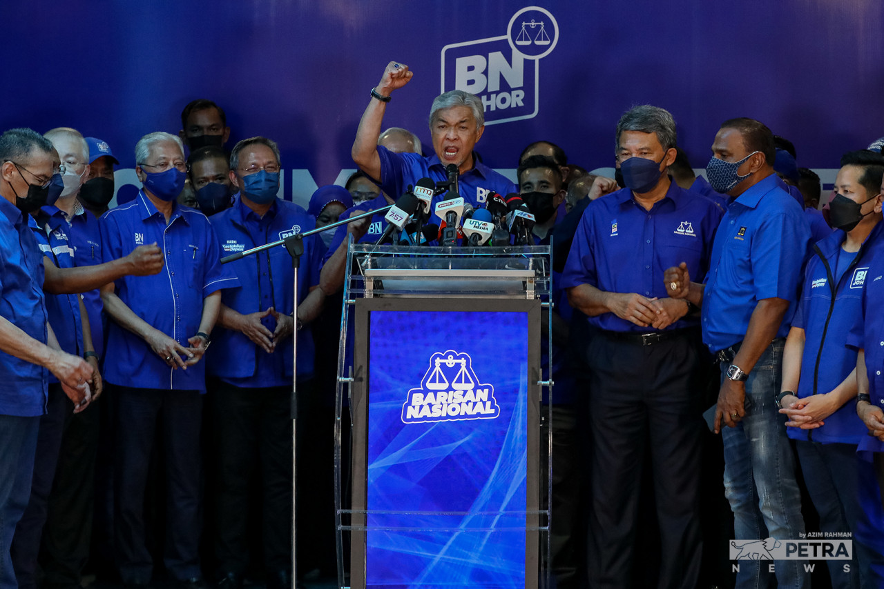  Endeavour-MGC sebelum ini meramalkan BN memperoleh kemenangan besar pada PRN Johor lalu. - Gambar fail