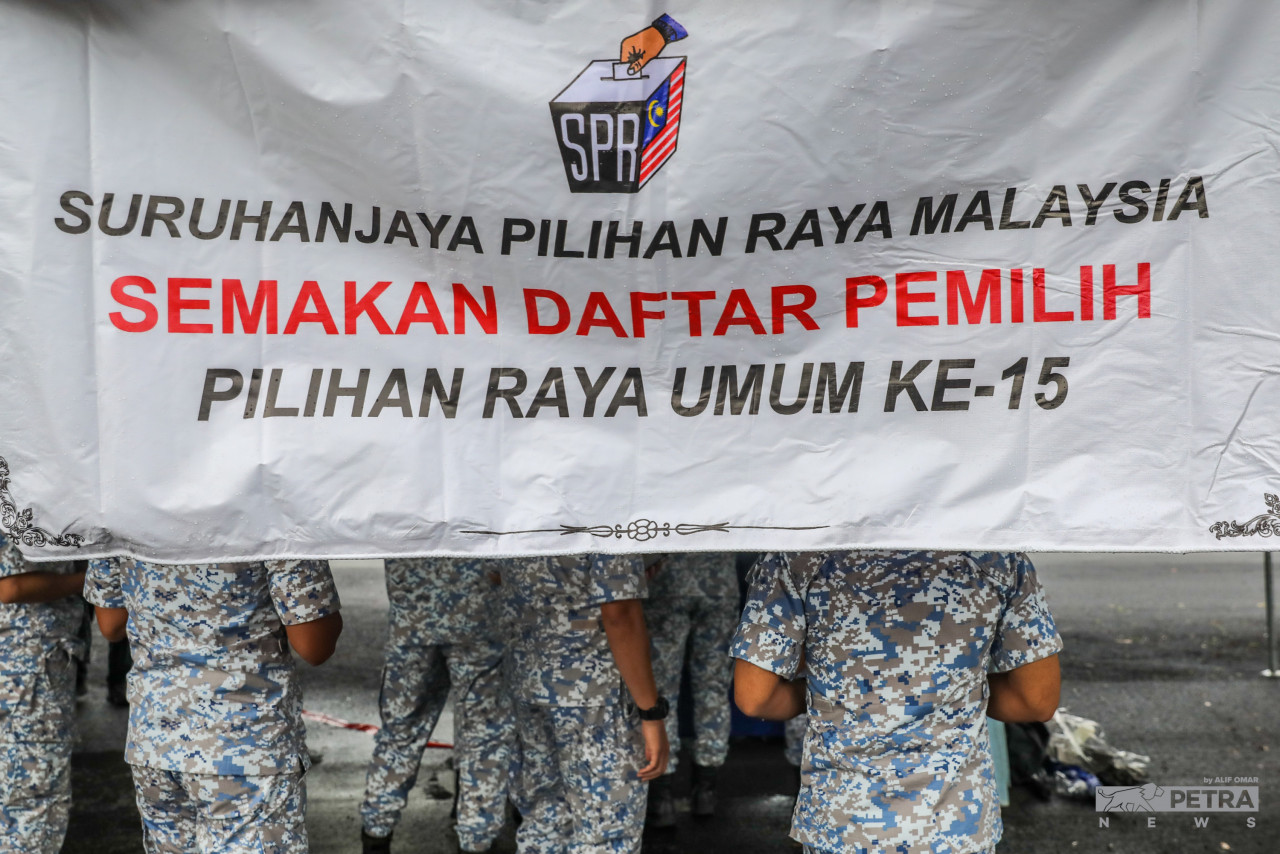 Situasi undi awal di Lumut - Gambar oleh Alif Omar