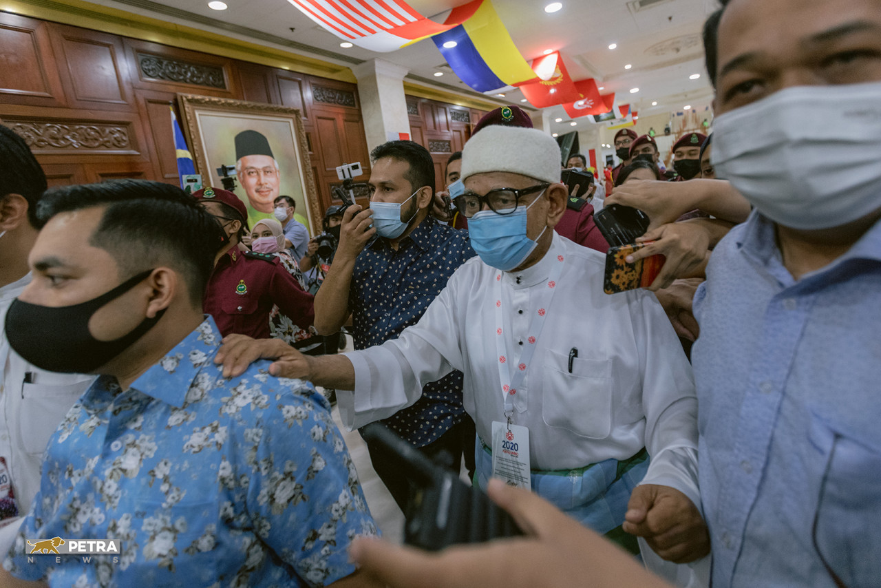 Presiden PAS Datuk Seri Abdul Hadi Awang. - Gambar Sadiq Asyraf