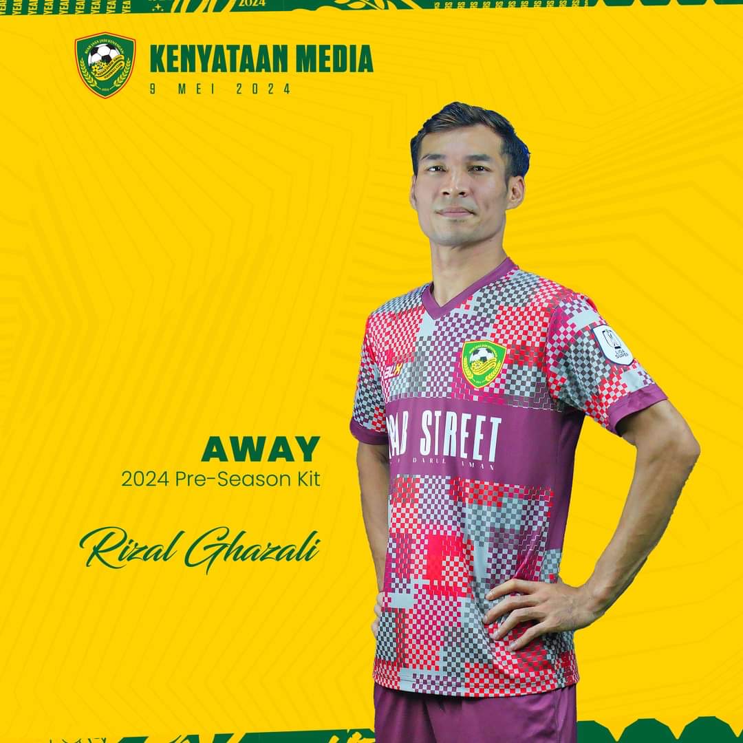 Jersi Pramusim yang akan terus digunakan KDA FC untuk sekurang-kurangnya tiga perlawanan pertama berikutan ketiadaan penaja utama ketika ini.