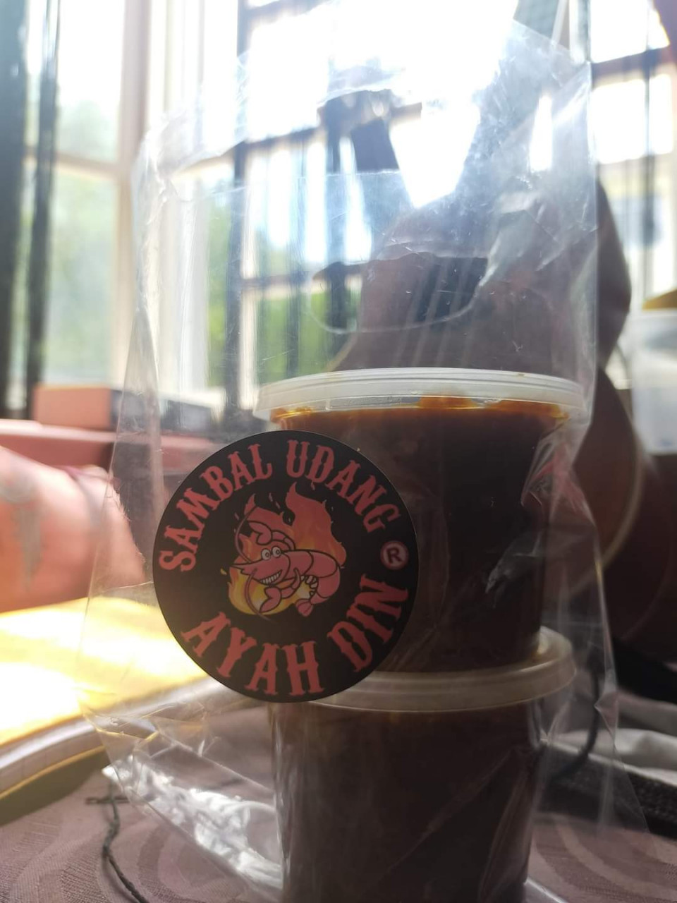 Sambal udang buatan sendiri Rusdin