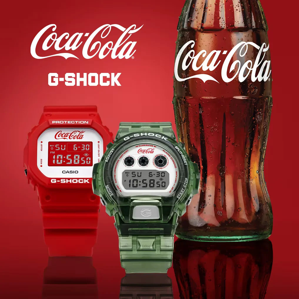 Dua model G-Shock Coca-Cola Vol 2 dengan ciri-ciri eksklusif