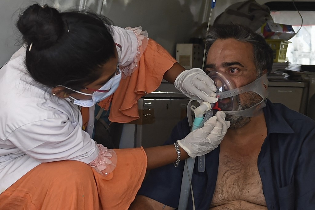 Situasi COVID-19 di India. Gambar fail AFP.