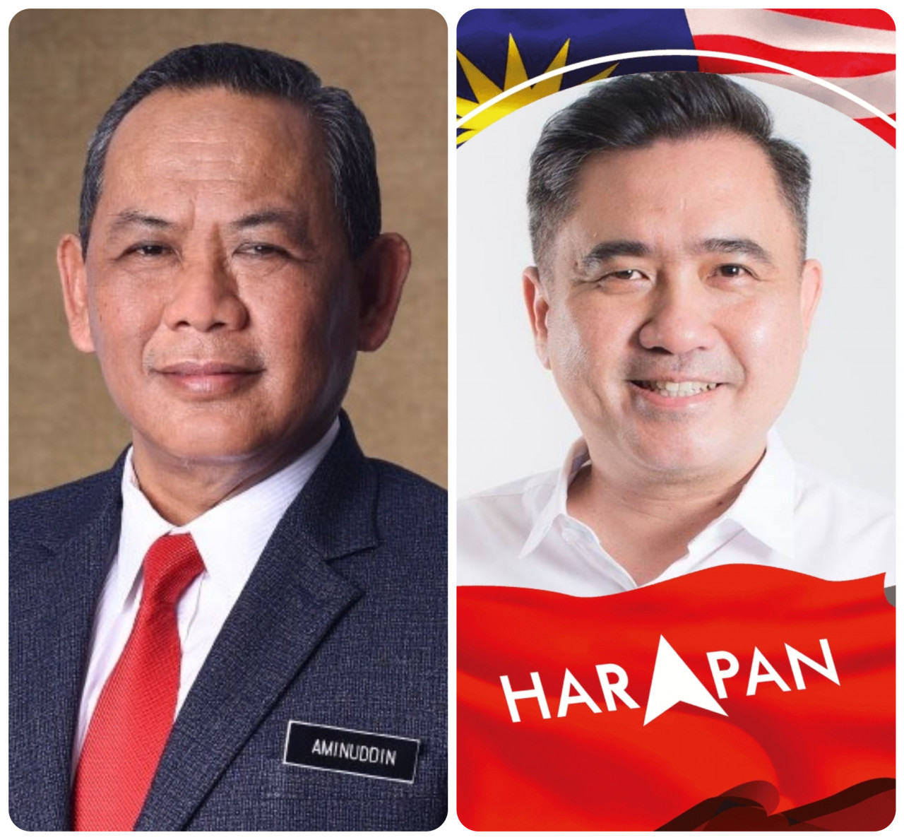 Aminuddin Harun (kiri) dan Anthony Loke bakal mempertahankan kerusi masing-masing - gambar Facebook 