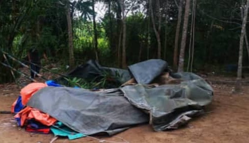 Lokasi kejadian lapan lelaki ditahan cuba lari ketika sabung ayam