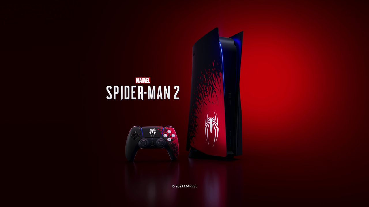 Konsol terbaharu ini menampilkan merah dan hitam sebagai simbolik kepada warna tema adiwira tersebut - gambar Marvel.com