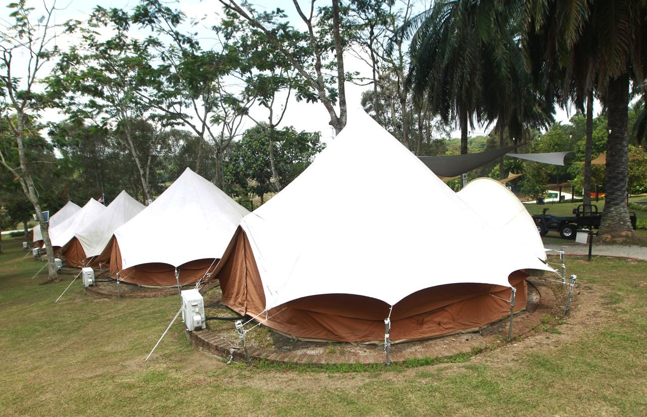 Tersedia khemah untuk dua, tiga dan empat orang di Glamping@Wetland Putrajaya