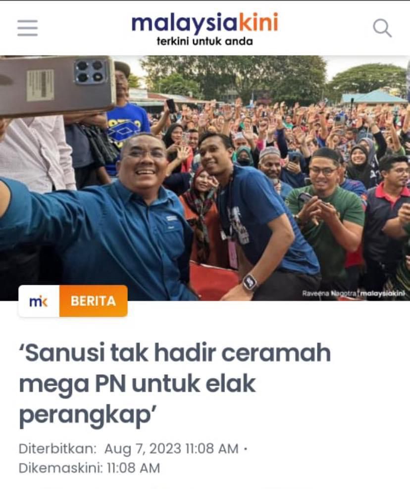 Saifuddin Nasution Ismail terus aktif mendedahkan segala isu membabitkan Muhammad Sanusi Md Nor - gambar Facebook