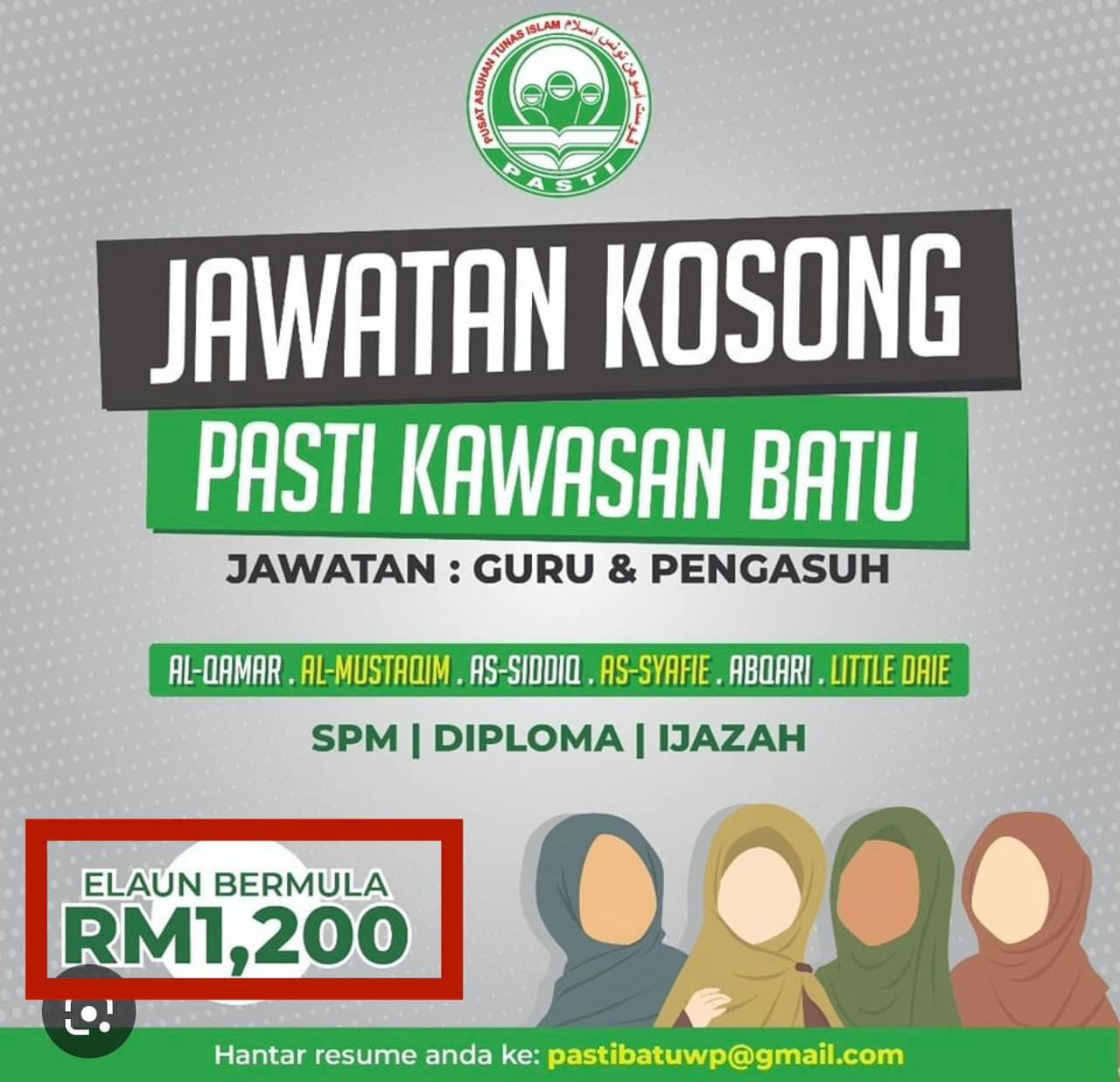 Gaji majoriti guru PASTI ketika ini masih berada di bawah paras gaji minima - gambar Facebook