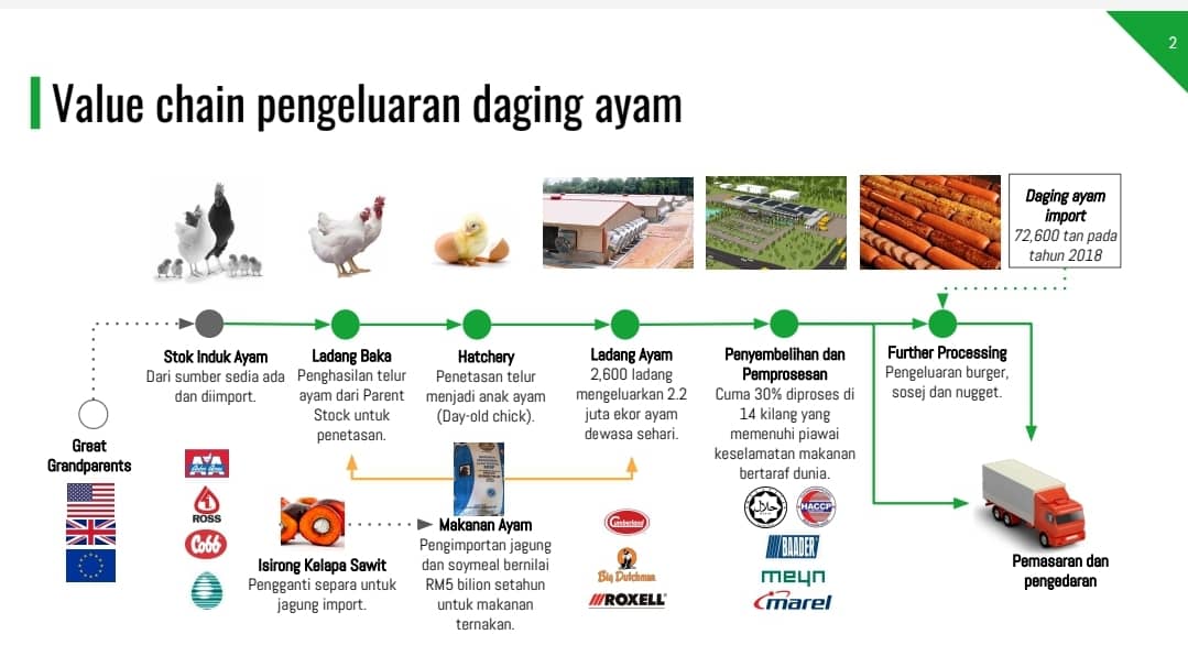 'Value chain' pengeluaran daging ayam