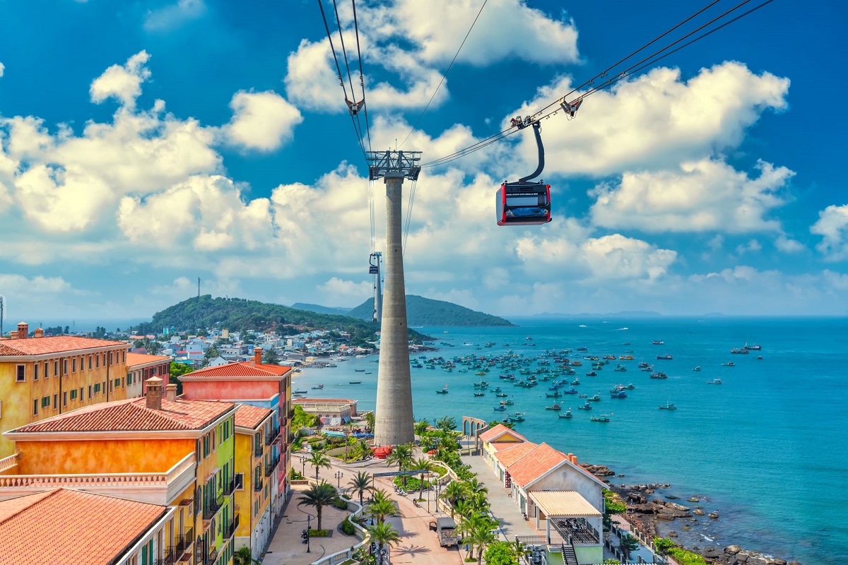 Kereta kabel di Phu Quoc