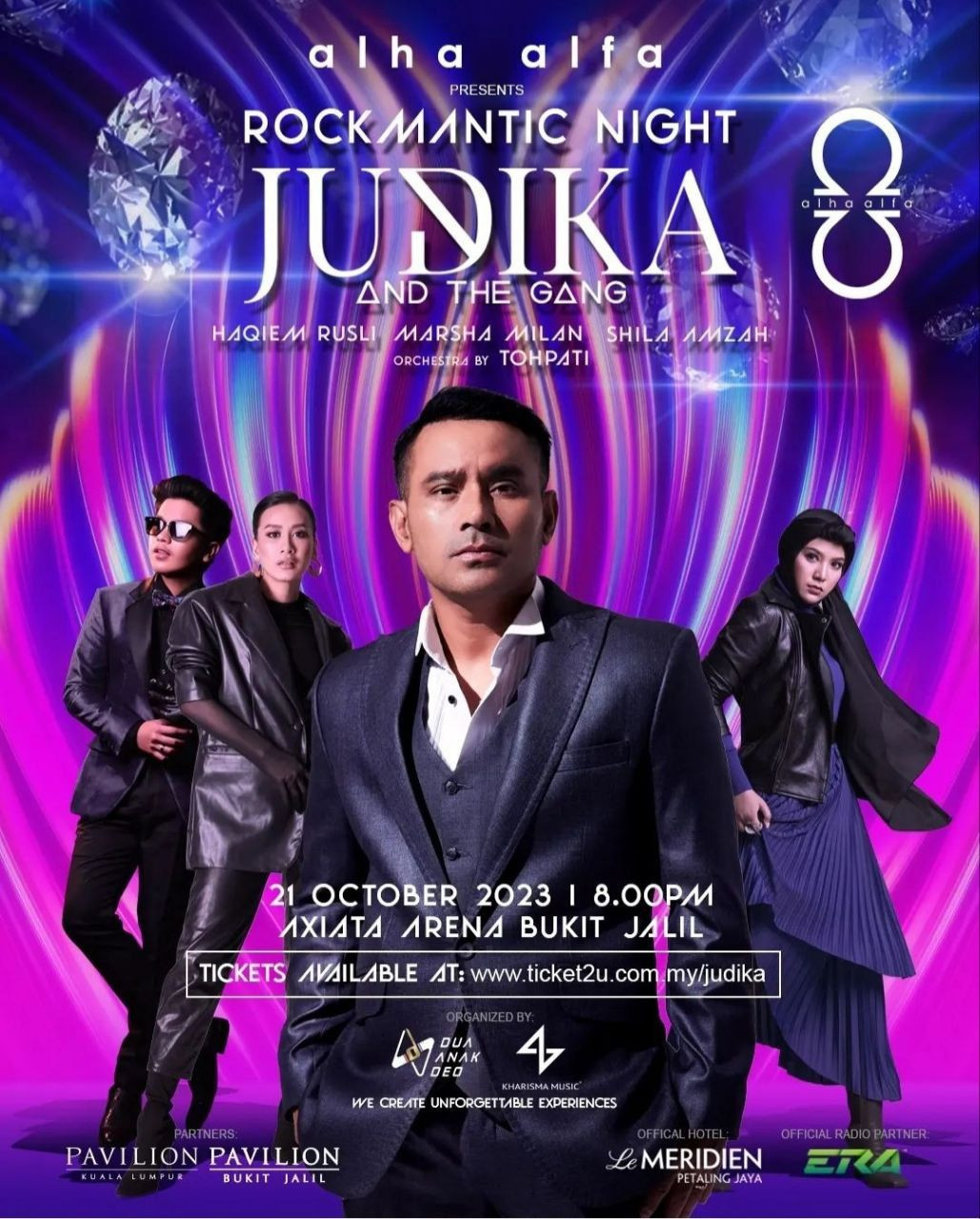 Konsert Judika bakal menemui peminat 21 Oktober nanti - gambar Helmi Anuar