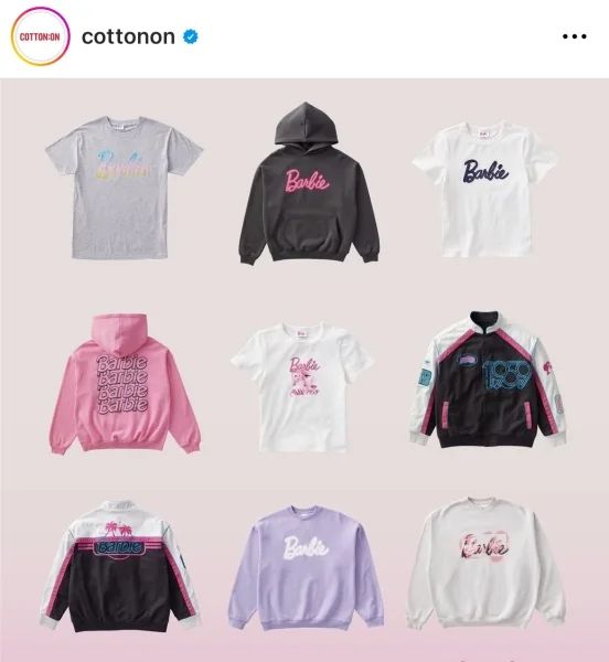 Gap koleksi Barbie yang pastinya menjadi kegilaan pencinta fesyen - gambar Intermarketing.com