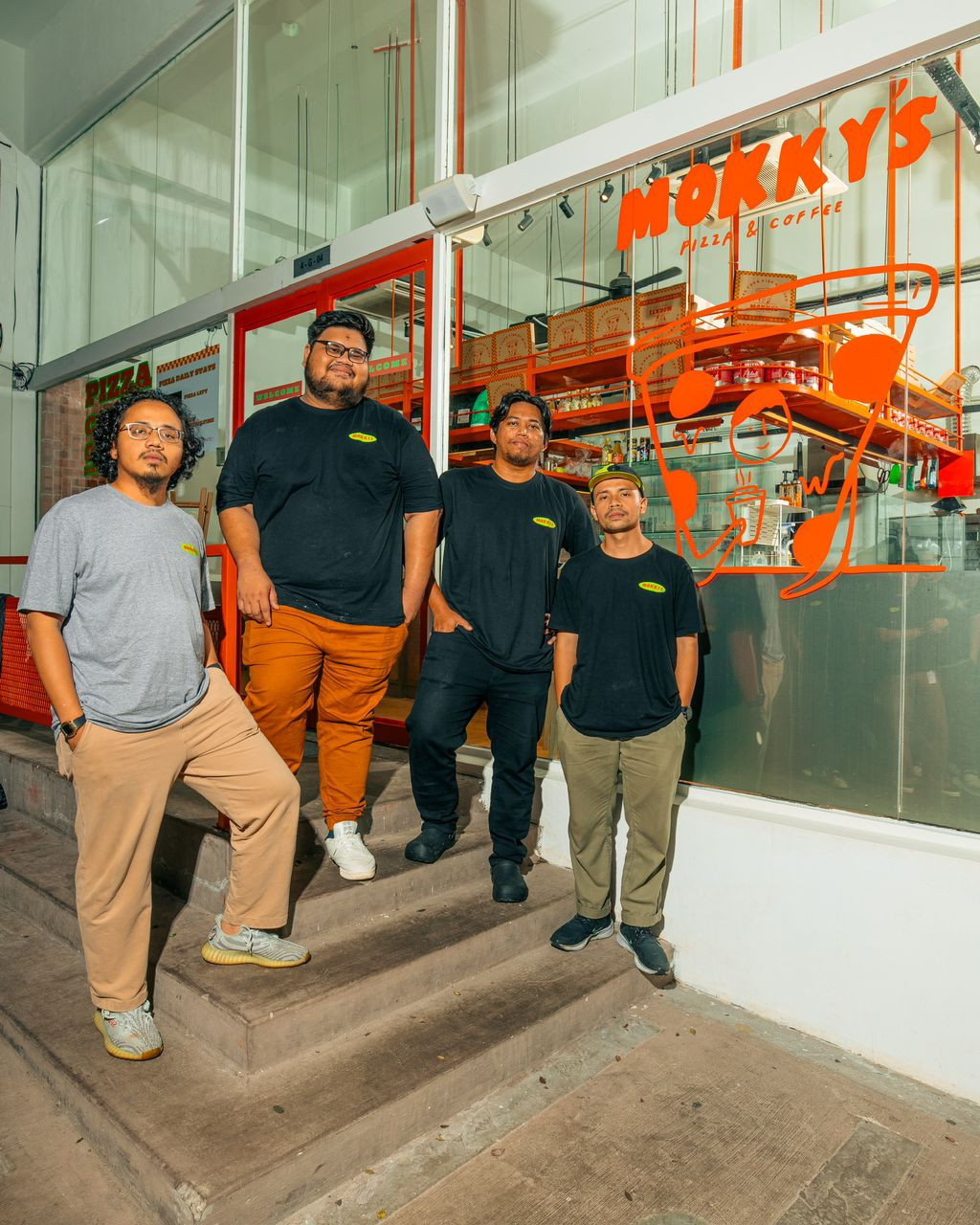 Dari kiri - Umar Abdul Aziz, Shahmi (Mokky), Zharif dan Muhammad Azfar Abdul Aziz.
