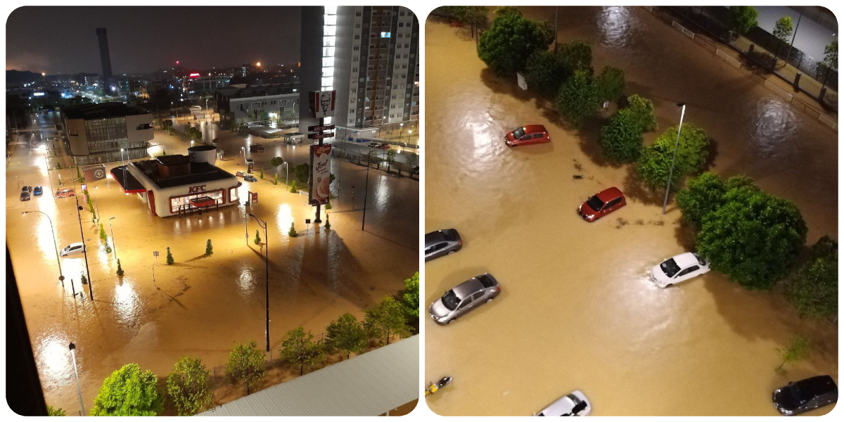Bandar Bukit Raja, Klang, ditenggelami air. - Gambar dari Twitter Ihsan Junid