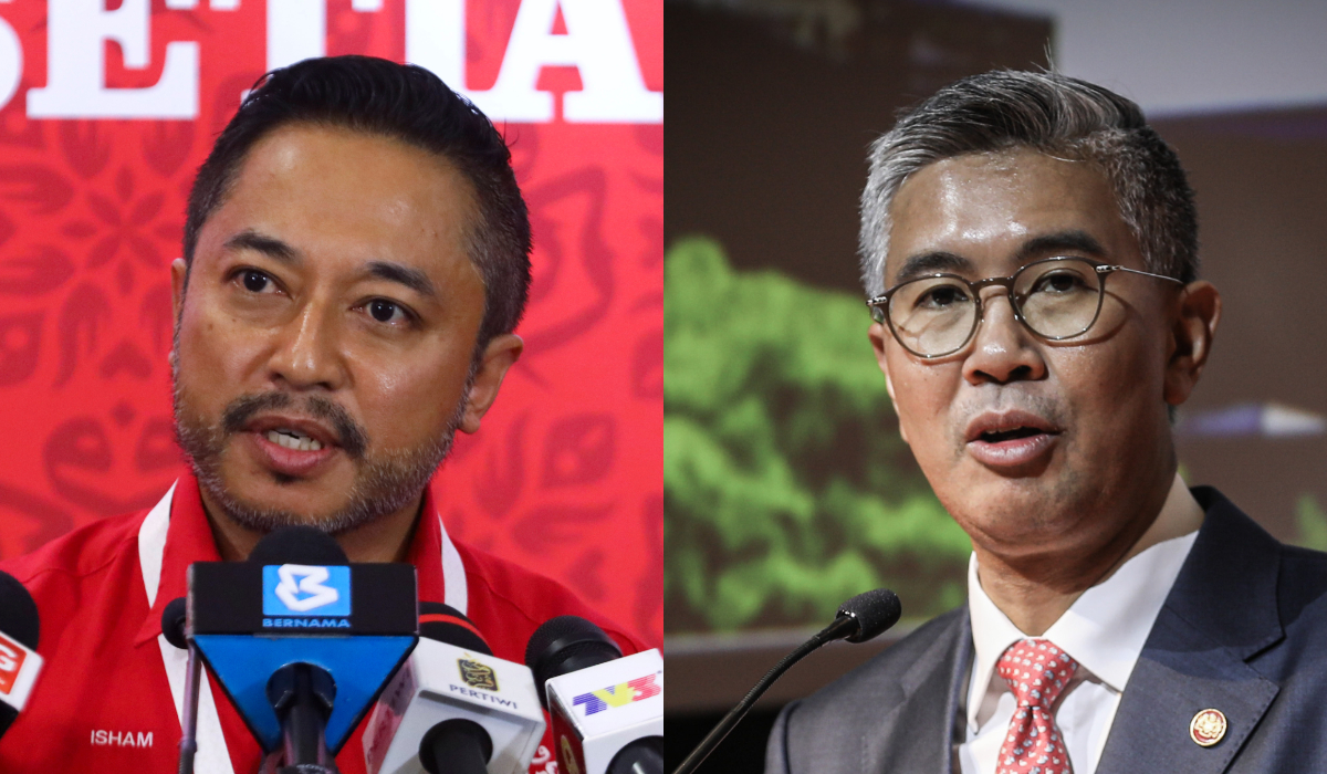 Isham Abdul Jalil (kiri) dan Tengku Zafrul Tengku Abdul Aziz 