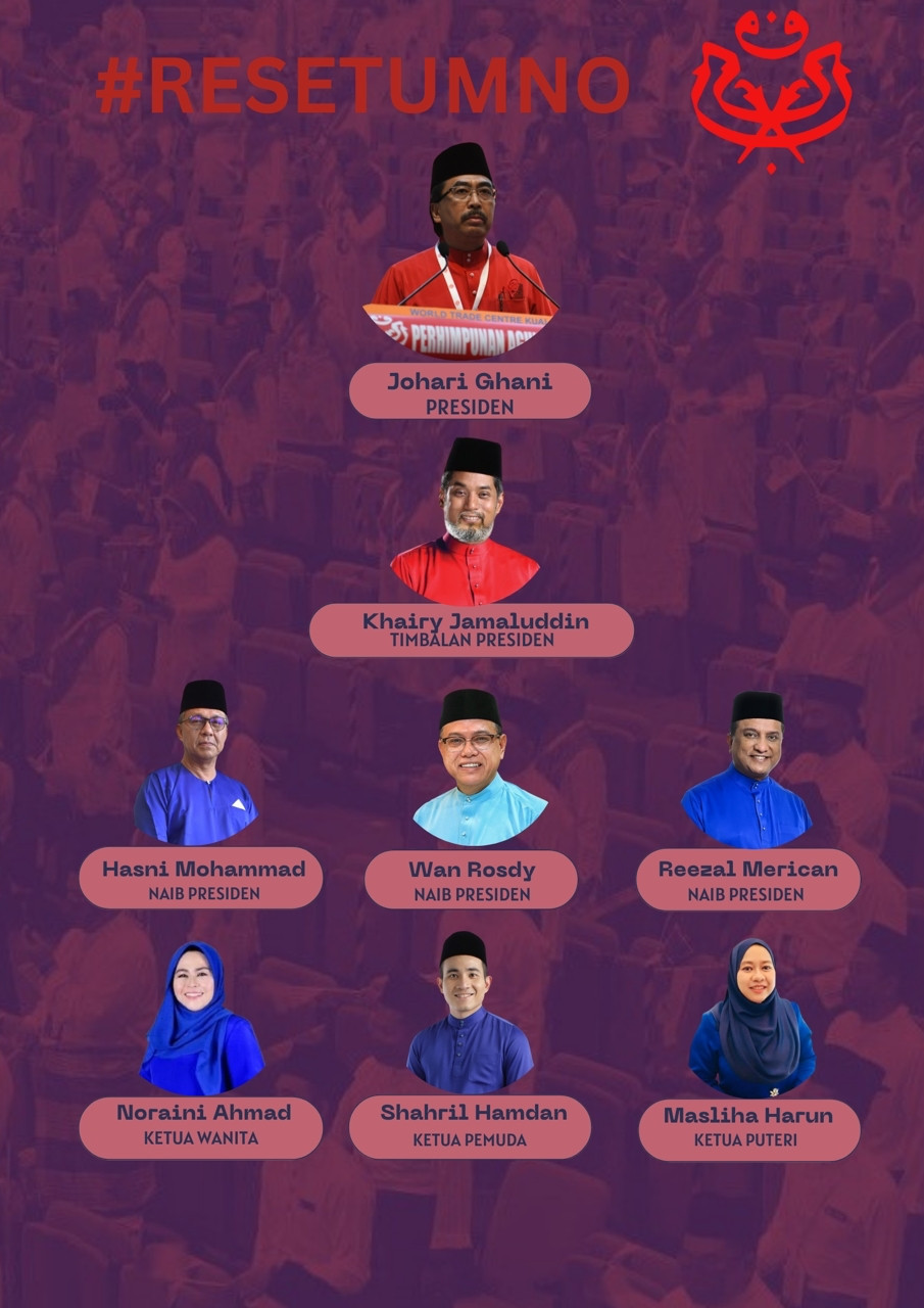 Poster #ResetUMNO yang tular sempena PAU 2022 - Gambar media sosial