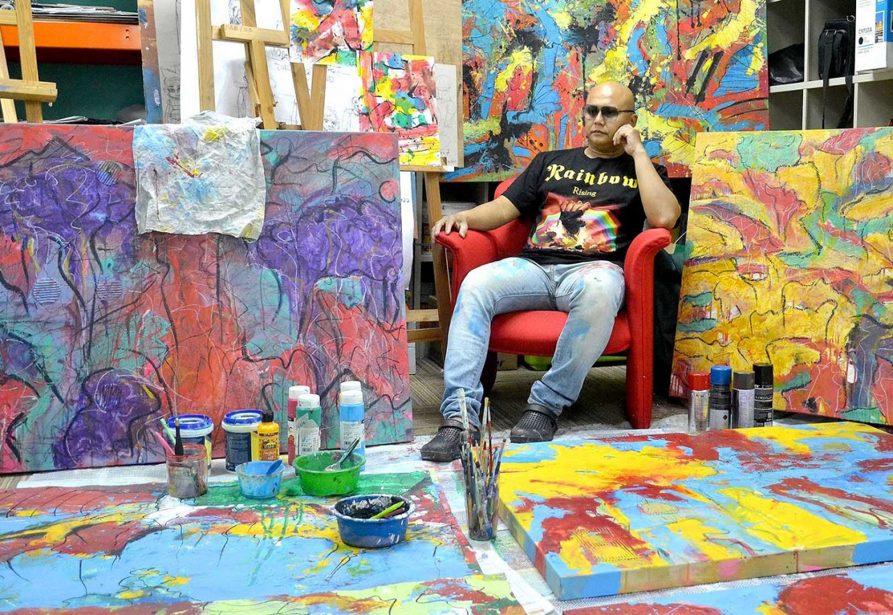Karya dihasilkan Rasfan Abu Bakar