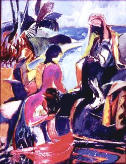 Karya Awal Syed Ahmad Jamal berjudul Mandi Laut (1957). - Gambar dari internet